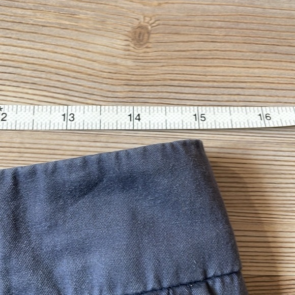 VINCE Side buckle Bermuda Short Flat Front Stretch cotton Cobalt blue Women’s 4 - Picture 9 of 12